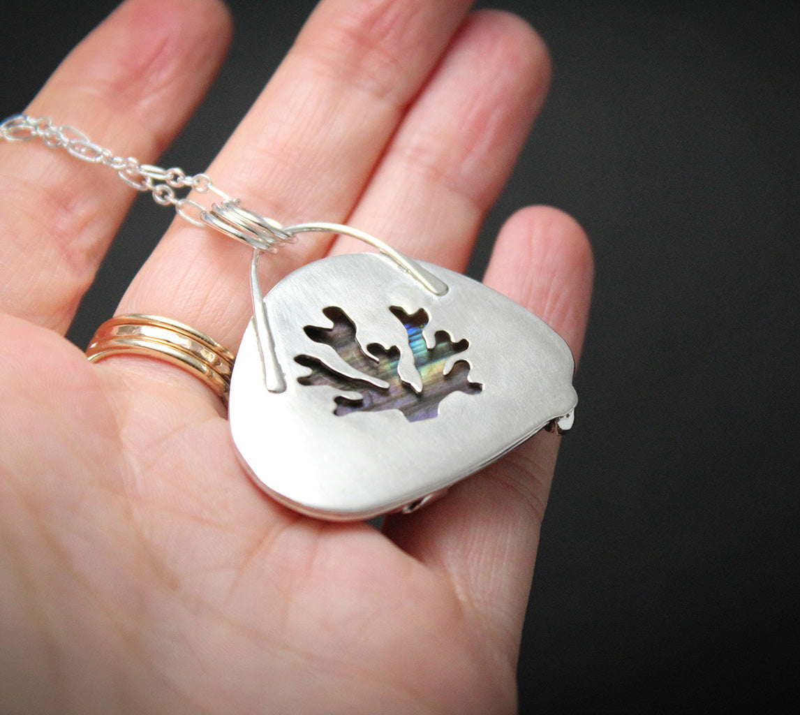 Rare Purple Labradorite Decorative Sterling Silver Pendant