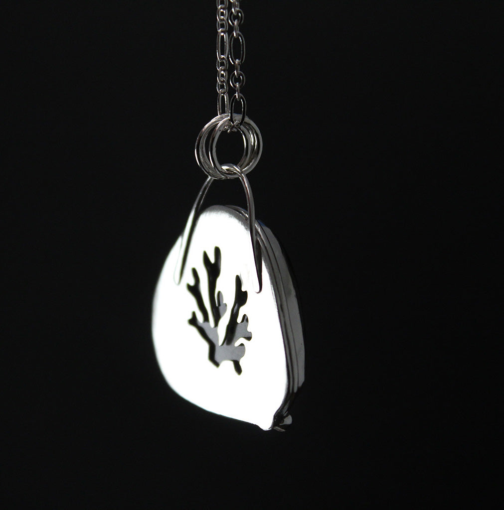 Rare Purple Labradorite Decorative Sterling Silver Pendant