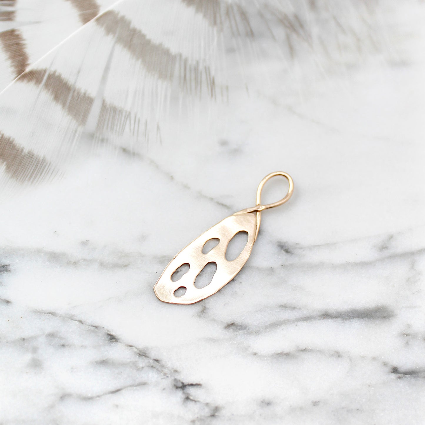 Abstract Wing Pendant in 14K Gold Fill - A