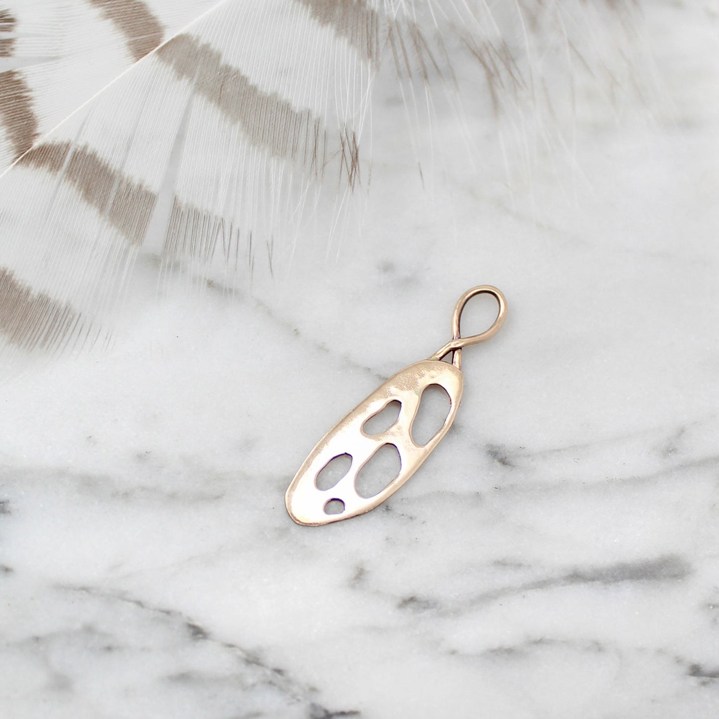Abstract Wing Pendant in 14K Gold Fill - B