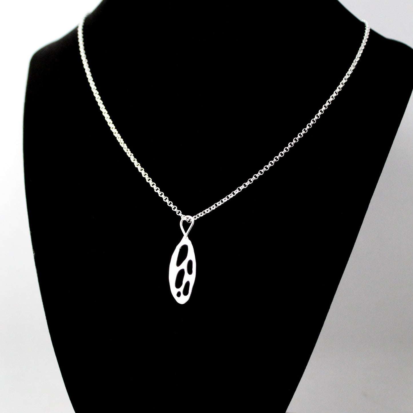 Abstract Wing Pendant in Sterling Silver - A