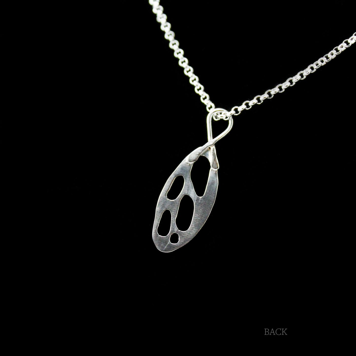 Abstract Wing Pendant in Sterling Silver - A