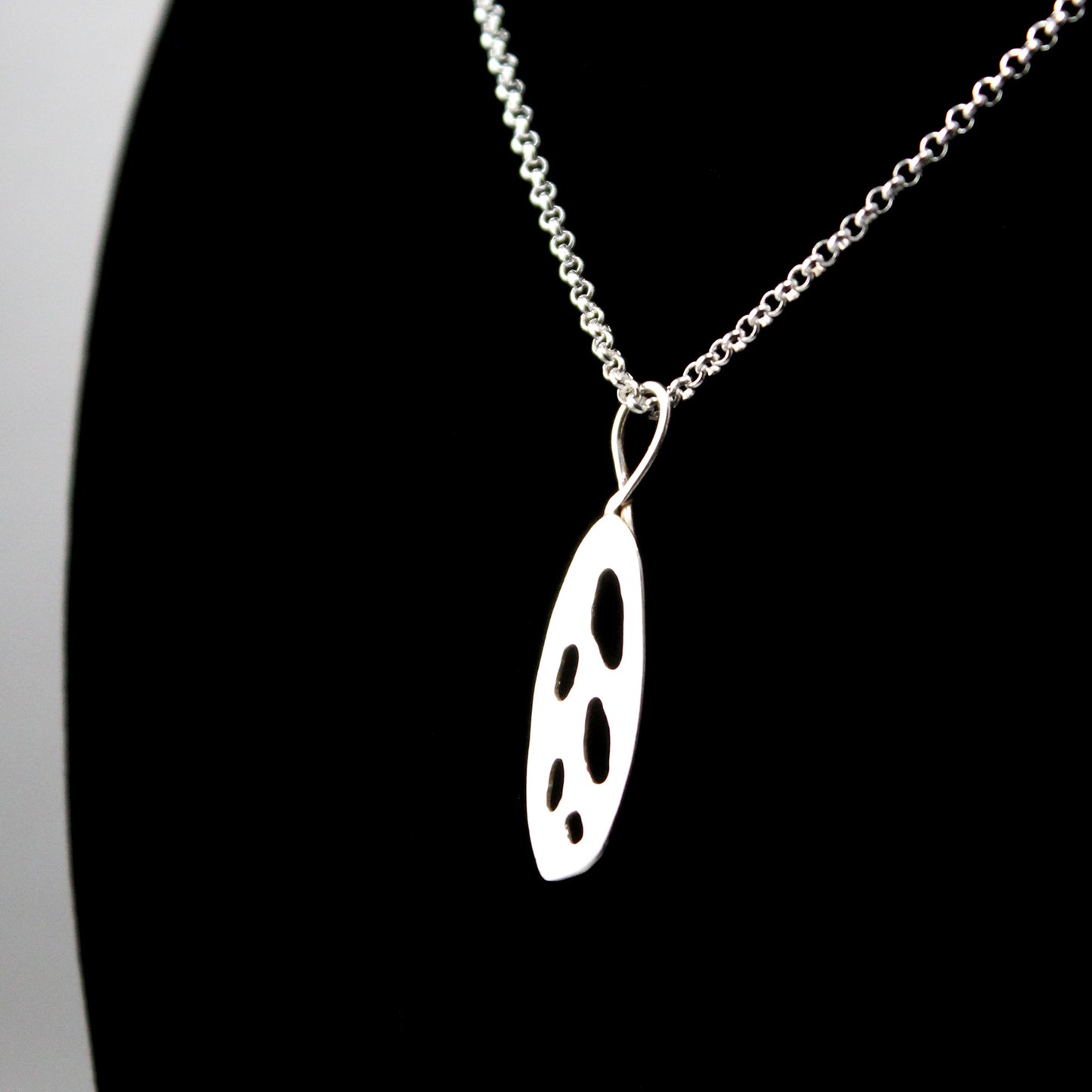 Abstract Wing Pendant in Sterling Silver - B